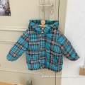 Girls Winter Coats Girls Down Jacket Warm Children's Clothing Plaid Manufactory